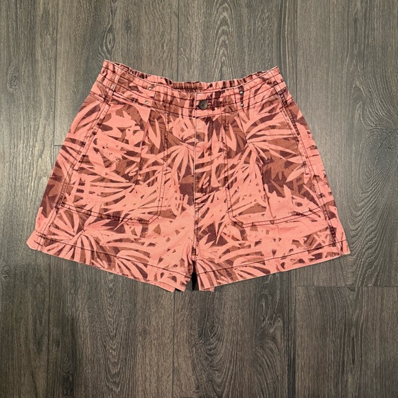 Free People Tropical Print Utility Shorts - Picture 1 of 6